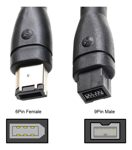 Cable Firewire 800 A 400 9p A 6p Cable De Captura 5.9 Ft
