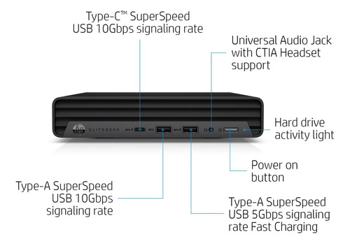 Mini Pc Hp Elitedesk 800 G8 Business Intel I7-11700t De 32 G