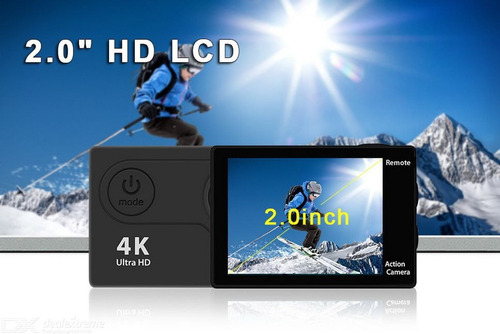 Câmera Eken H9r 4k Original Wifi Visor Controle Prova D'agua