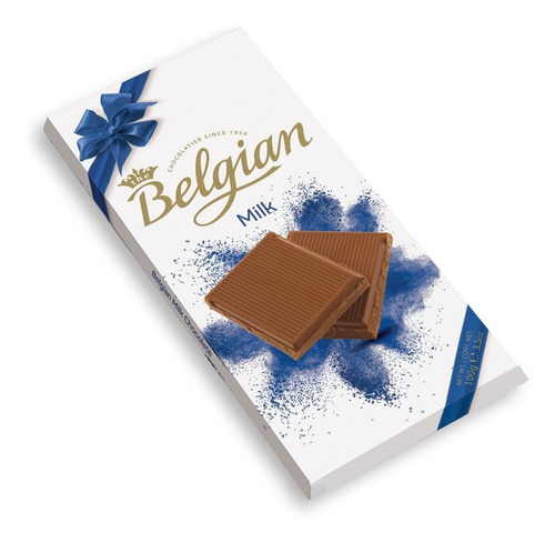 Chocolate Con Leche Milk Belgian 100g Belgica