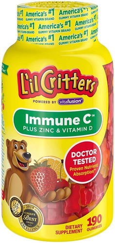 Multivitaminico Gummyes Lil Critters Inmune C 