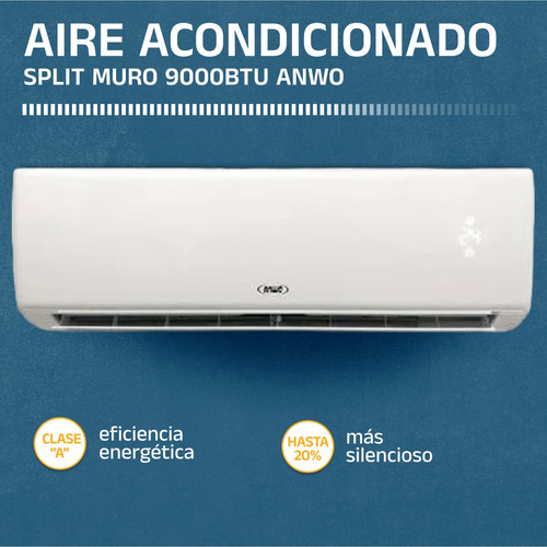 Aire Acondicionado Anwo 9000 Btu, On Off, Split