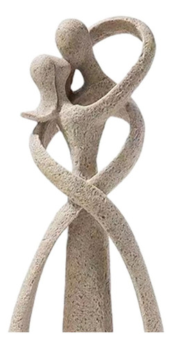 Figura Abstracta De Regalo Para El Día De Una Pareja Besándo