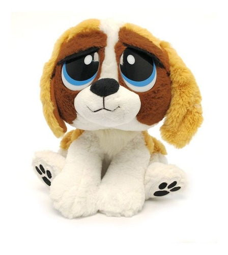 Perrito De Peluche 25cm Marrón Y Blanco My Plush 7590