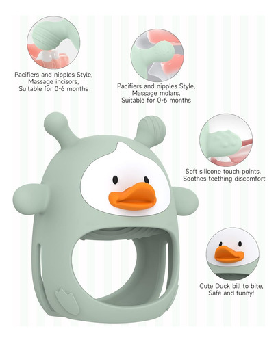 Mordedor Para Bebé Spanky Duck Con Mordedor Para Bebé Toothi