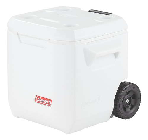 Hielera Coleman C/ruedas Blanca 40qt 60 Latas Blanco