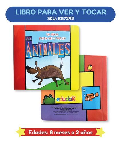 Libro Didáctico De Estimulación Temprana Sensorial Para Bebé