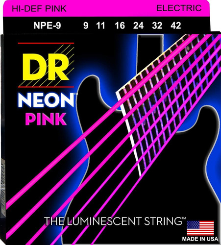 Dr String Hi-def Neon - Cuerdas Para Guitarra Eléctrica (npe