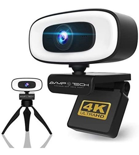 Cámara Web Avmp 4k Light Ultra Hd De 8 Mp Usb -negro