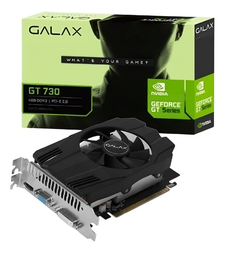 Placa De Vídeo Gt 730 Galax Nvidia Geforce, 4 Gb Ddr3