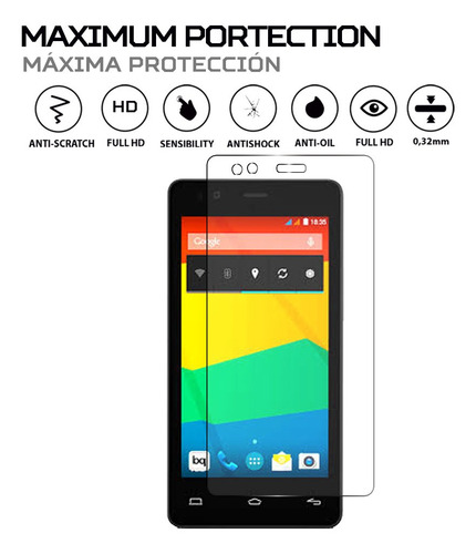Protector Mica Pantalla Para Bq Aquaris 4.5