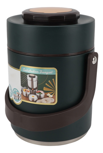 Tarro De Comida Con Aislamiento De Acero Inoxidable De Gran