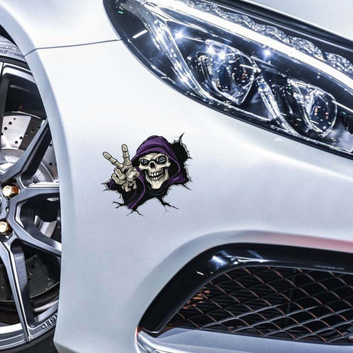 Pc Calcomanía For Ventana De Coche Con Calavera Calcomanías