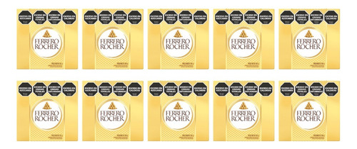 Ferrero Rocher X4 Bombones De Chocolate Con Avellana X10 Un.