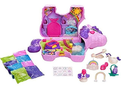 Polly Pocket Unicorn Party - Conjunto Grande Compacto De Mu