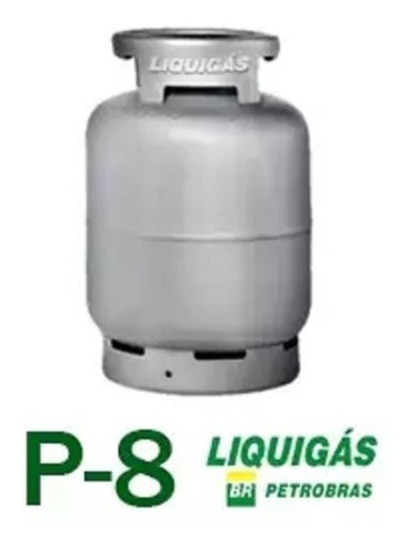 Botija De Gás Botijão Vazio Sem Gás 8kg P8 Liquigás