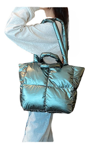 Puffer Bag Bolso Femenino Ligero Acolchado De Algodón