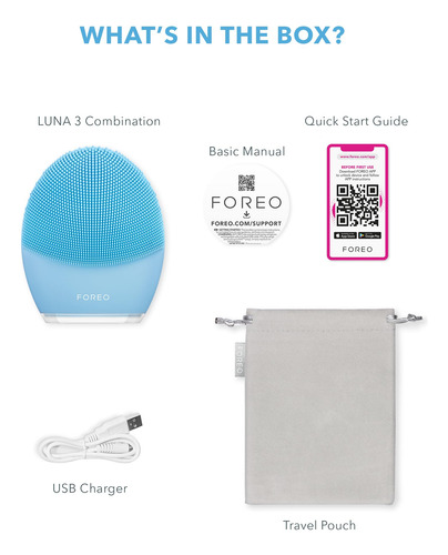 Escova De Limpeza Facial Foreo Luna 3 Para Pele Mista