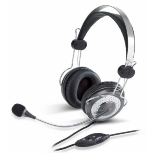 Auricular Genius Hs 04su Con Microfono Mallado Metal Volumen