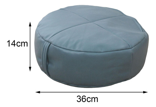 Puf De Mesa Estilo Japonés Taburete Almohada Asiento Azul