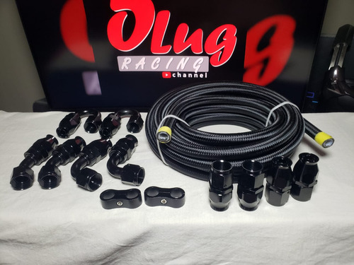 Kit De 6 Metros Manguera Ptfe 8an Etanol Y Metanol