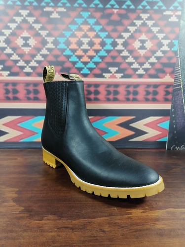 Botin Charro Para Trabajo Con Suela Hule Flexible