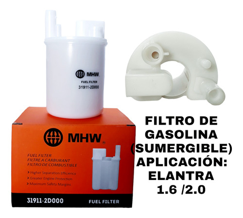 Filtro Gasolina Aplicació Elantra 99-11 1.6 2.0 Tiburon 2.7 