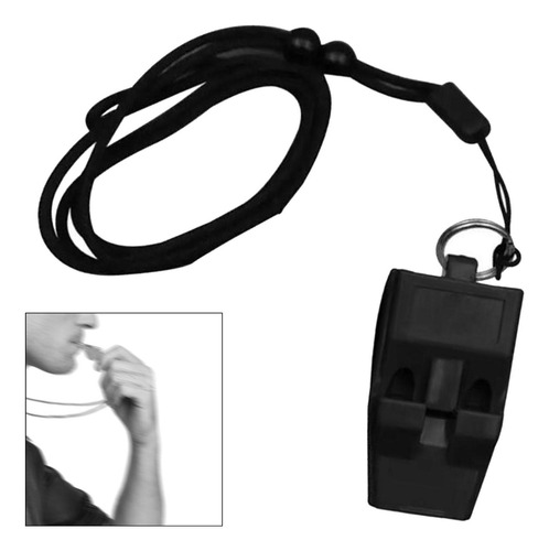 2 Silbato Deportivo, Silbato Con Sonido Fuerte Y Negro