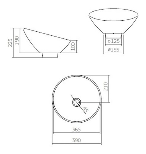 Imagen 4 de 6 de Bacha De Baño De Apoyo Blanca Deca L1036 39cm X 39cm