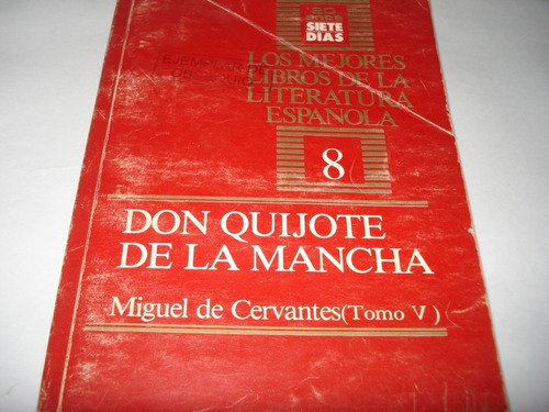 Libro Miguel De Cervantes- Don Quijote De La Mancha 8