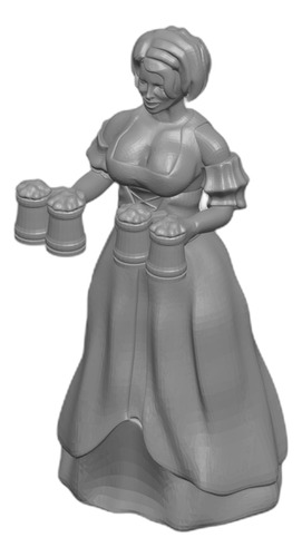 Miniaturas Dnd: Barmaid No Stand
