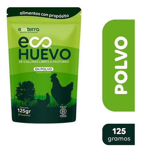Huevo En Polvo Ecoterra Pasteurizado - 125g