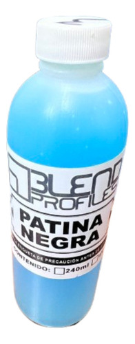 Patina Negra Para Vitral De 240ml Azul