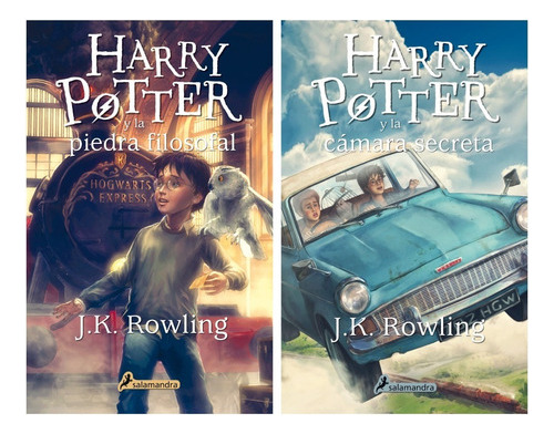 Harry Potter Lote X 2 Libros 1 Y 2 T Blanda Salaman Oiuuuys