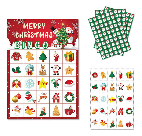 Cartões De Bingo De Férias De Inverno, Cartões De Jogos