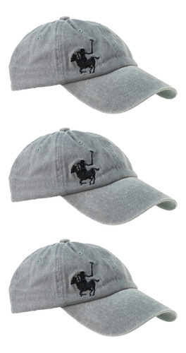 Gorra Polo Club Yorkshire Ajustable Casual  Paquete De 3