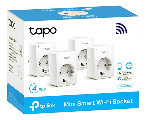 Enchufe Inteligente Tp-link Tapo P100 Wifi 2.4 Ghz X 4