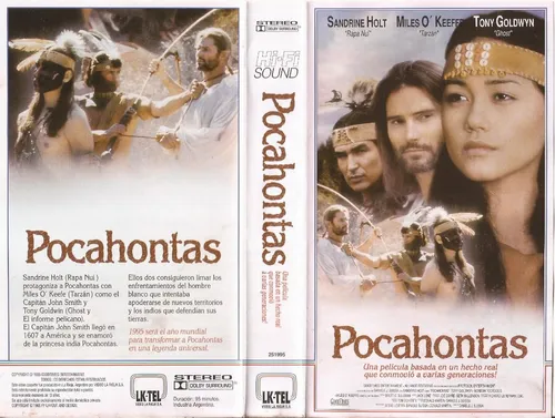 Pocahontas Vhs Sandrine Holt Miles O'keeffe Tony Goldwyn (Usado)