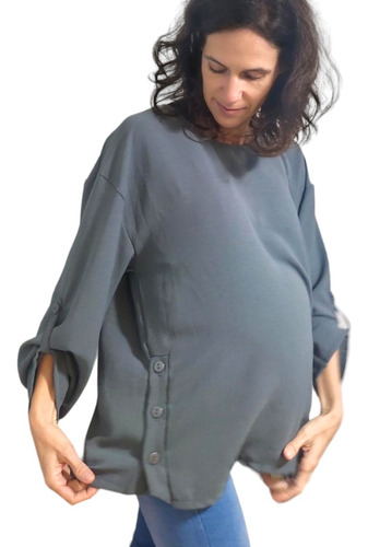 Remera Maternal Blusa Camisa Lactancia Embarazo Amamantar