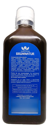 Suplemento Bronnatur 345ml Infecciones Respiratorias