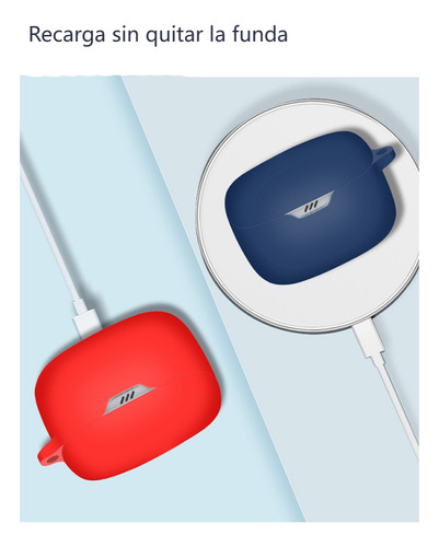 Funda Protectora Silicona Para Jbl Tune Buds +limpiador