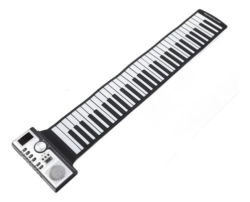 Roll Out Keyboard Piano, 61 Teclas, Silicone Portátil