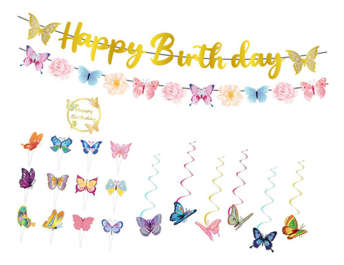 Con Temática De Mariposas De Primavera, Accesorios