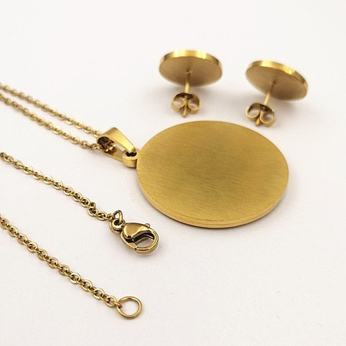 Conjunto Collar + Aros De Osito Tous Acero Con Medio Nacar