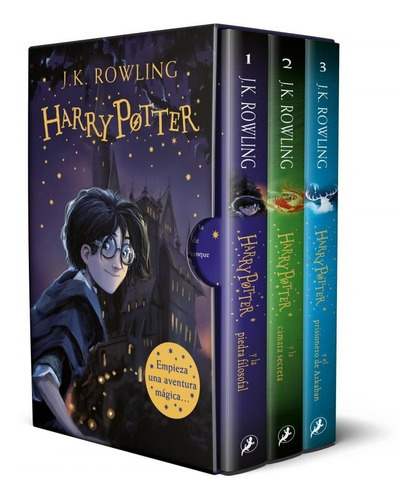 Harry Potter (estuche). Las Tres Primeras Novelas, De Rowling, J. K.. Editorial Salamandra En Español