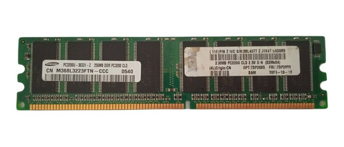 Memoria Ram Para Pc Computadora Ddr400 Samsung Para  256 Mb