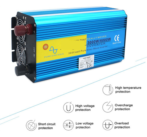 Inversor 12v/ 24v 220v 8000w 50hz/60hz Convertidor De