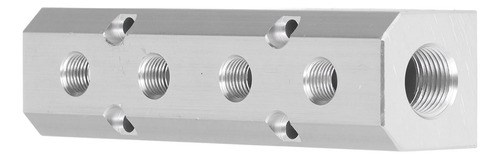 Bloque Neumático Grande De Aluminio Con Colector De Manguera