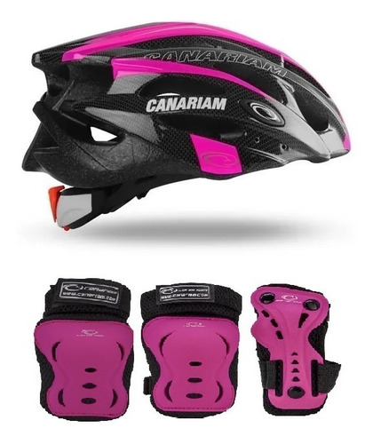 Combo Kit De Protección C2 Canariam + Casco Sonic