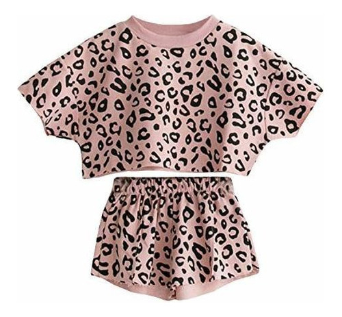 Conjunto De Ropa De Verano Con Estampado De Leopardo Camiset